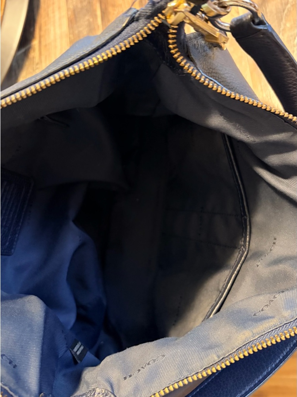 Coach Turnlock Hobo Bag - Navy/Gold - Picture 7 of 7